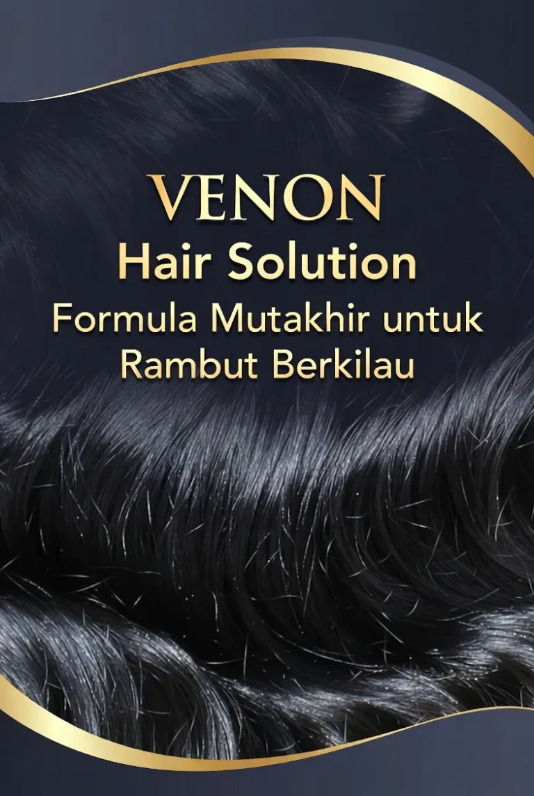 venon Hair Solution: Formula mutakhir VENONON untuk membuat rambut berkilau dan sehat, tampilan rambut bergelombang hitam mengkilap